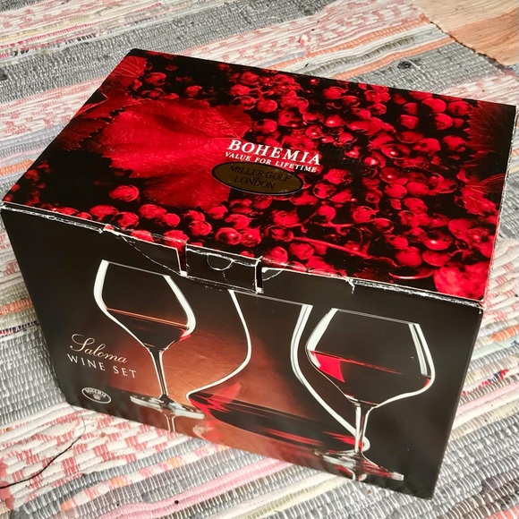 Bohemia Czech Crystal 3 Piece Wine Set - Picture 11 of 11